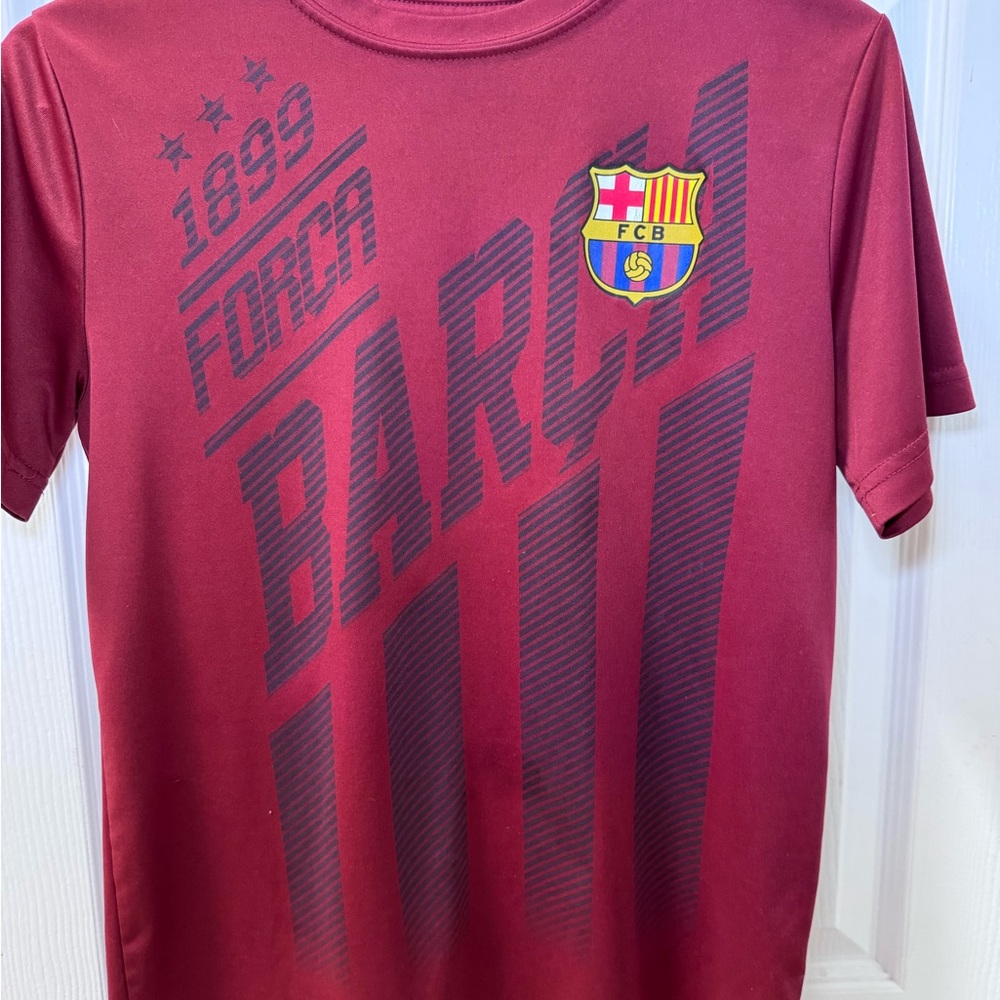 FC Barcelona Maroon Graphic Tee Youth Large